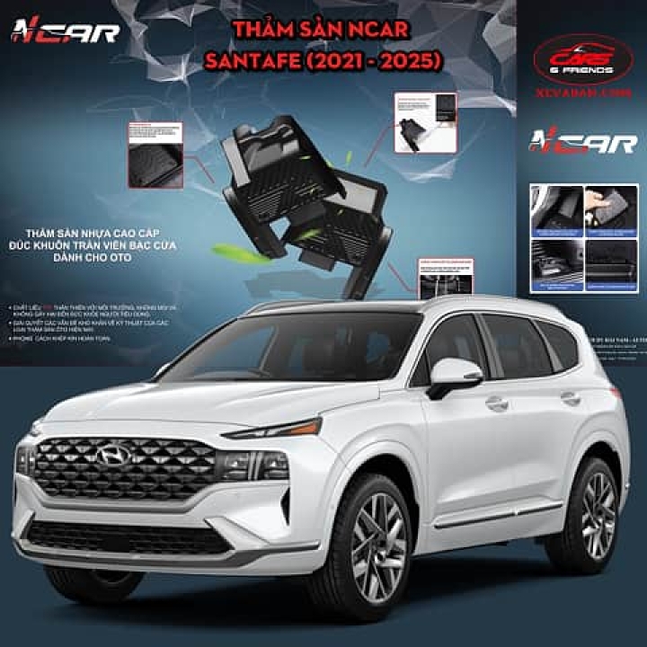 Thảm sàn Ncar cho HYUNDAI SANTAFE